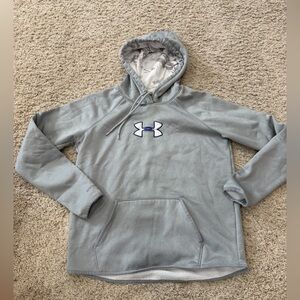 Under Armour Gray Hooded Pullover with Logo